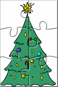 Online jigsaw puzzle : Christmas tree