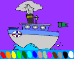 5 - boats online coloring for kids