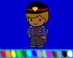1 - boy online coloring game