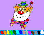 2 - clown free online coloring for kids