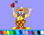 3 - clown free online coloring for kids
