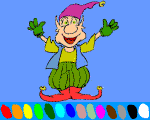 6 - clown free online coloring for kids