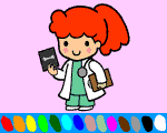 girl online coloring