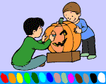 online coloring of halloween