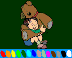 6 - teddybear online coloring