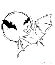 bat coloring printable 4 kids 