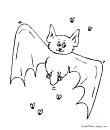 bat coloring to print