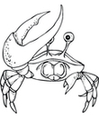 crab coloring printable for kid