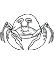 free crab colouring to print for child