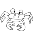 free crab coloring to print