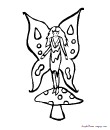 6 - fairy printable coloring