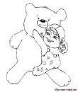 5 - teddybear printable coloring