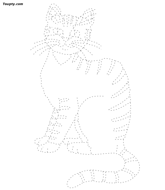 Drawing to be printed of cats