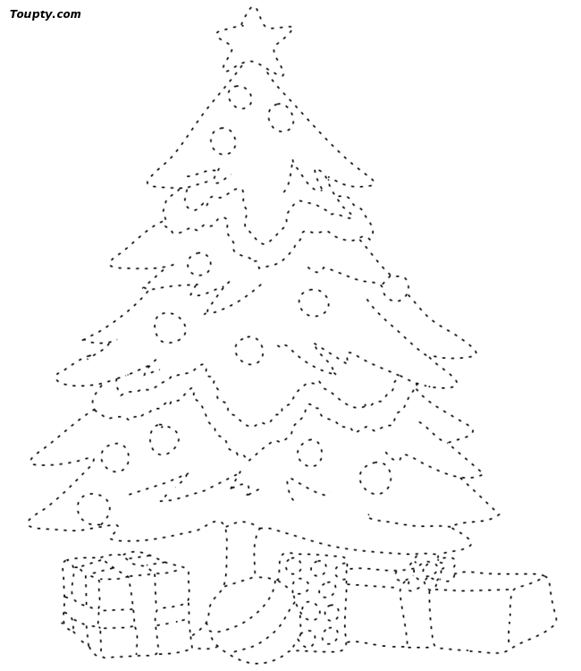printable drawing of christmas tree