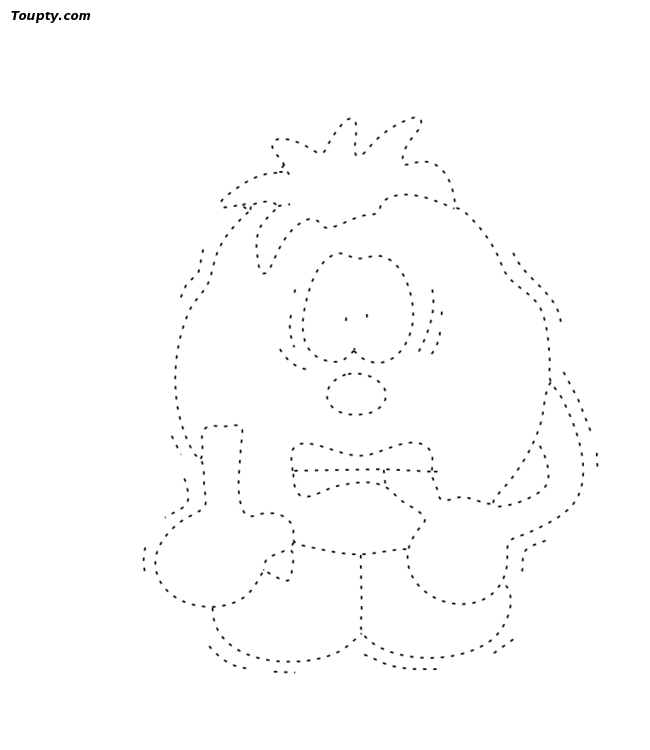 printable drawing of toupty 