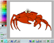coloring book of crab