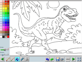 coloring book dinosaurs