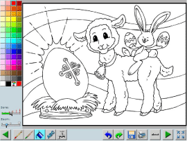 coloring book of easter