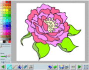 coloring book of flower