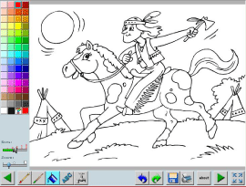 coloring book of horses