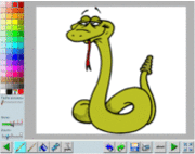 coloring book of snake