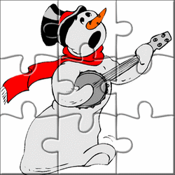 Online jigsaw puzzle : snowman