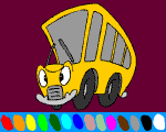 2 - bus school  online coloring