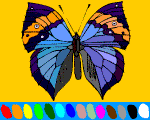 3 - butterfly online coloring 4 kids
