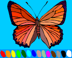 4 - butterfly online coloring 4 kids