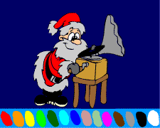 The gramophone of the Santa Claus