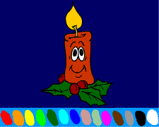 The candle of Christmas