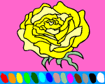 3 - flowers online coloring
