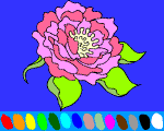 6 - flowers online coloring