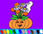 online coloring of halloween