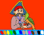 2 - pirate online coloring