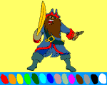 4 - pirate online coloring