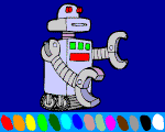 robot online coloring