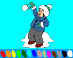 winter games online coloring