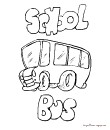 6 - bus school printable coloring 4 kids