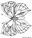 9 - free butterfly printable coloring