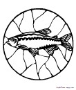 1 - fish printable coloring