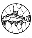 2 - fish printable coloring