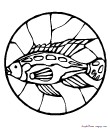 4 - fish printable coloring