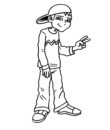 teenager coloring printable for children