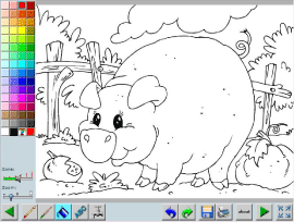 coloring book Animals of the farm