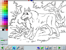 coloring book Animals of the forest