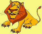online sliding puzzle of the lion